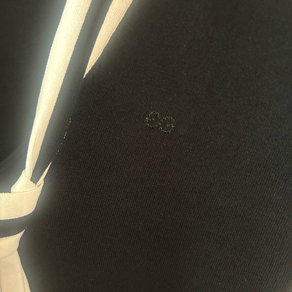 Escada Sport Black and White Women's Neck Tie Top Size Large. - Picture 5 of 7